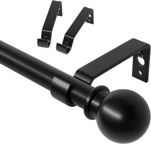 Bastone tenda nero - nero, cm