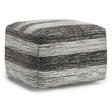 Simplihome Pouf, Clay, Grey
