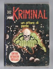 FUMETTO KRIMINAL N°302 UN AFFARE DI PERLE 1971 NO ADESIVI