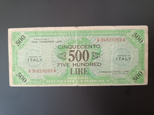Banconota 500 lire allied - am,