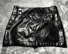 Gonna in pelle mini taglia