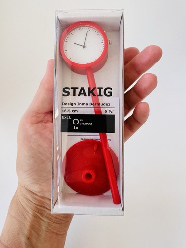 Orologio ikea stakig rosso - orologio, con