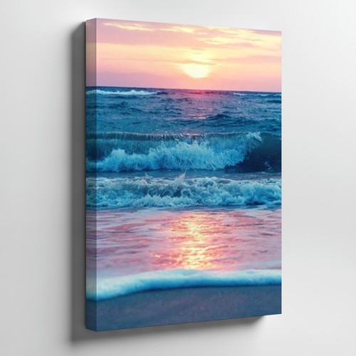 Stampa tela sunset ocean - stampa,