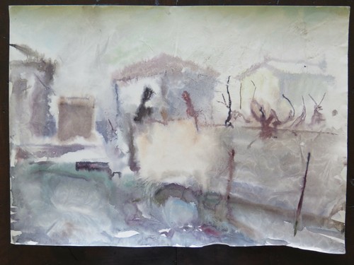 Quadro dipinto acquerello - quadro,