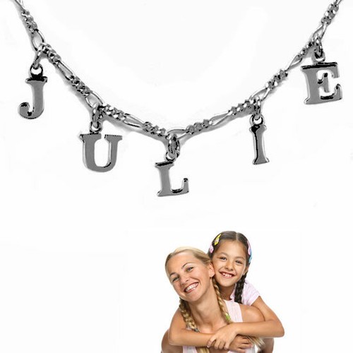 Collana figaro con lettere - collana,