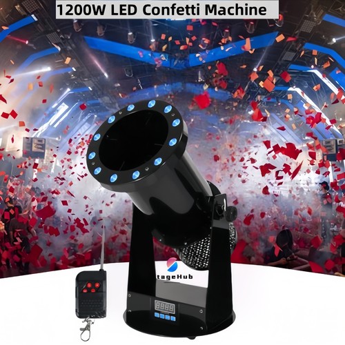 Macchina confetti led 1200w - confetti,