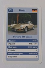 Porsche - Butzi Porsche 911 Coupé - C1 - Scheda singola - Quartetto (4)