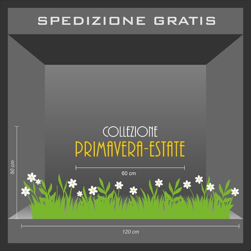 Vetrofania adesivi primavera