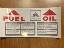 Gilera Sp01 02 Crono Gfr Adesivi Serbatoio Fuel OIL 
