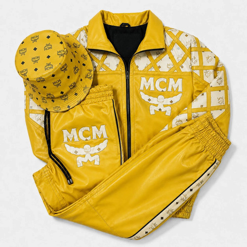 Tuta mcm monogram pelle - monogram, in
