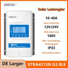Regolatore di carica solare EPEVER 10A20A30A 40A MPPT 12V 24V controller installazione Bluetooth