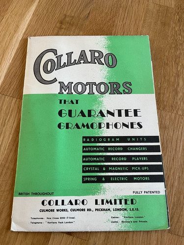 Collaro motors london that - collaro,
