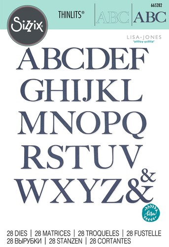 Sizzix thinlits serif alphabet - sizzix,