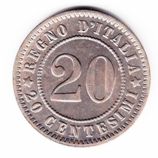ITALIA 20 centesimi 1894-KB