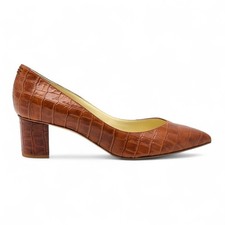 Sarah Flint Perfetto Gattino Pompa 50 Camoscio Marrone Made IN Italy Eu 40 10 -