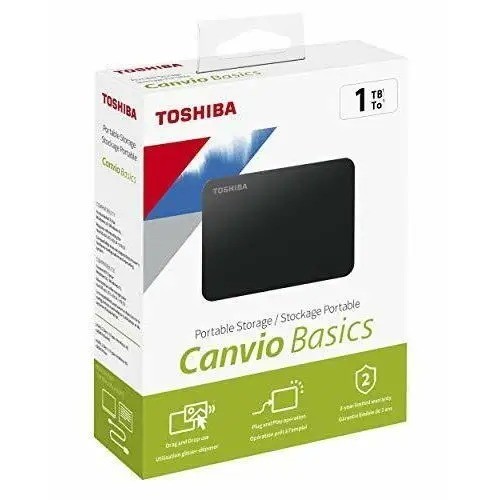 Toshiba canvio basics 1tb - toshiba, hard