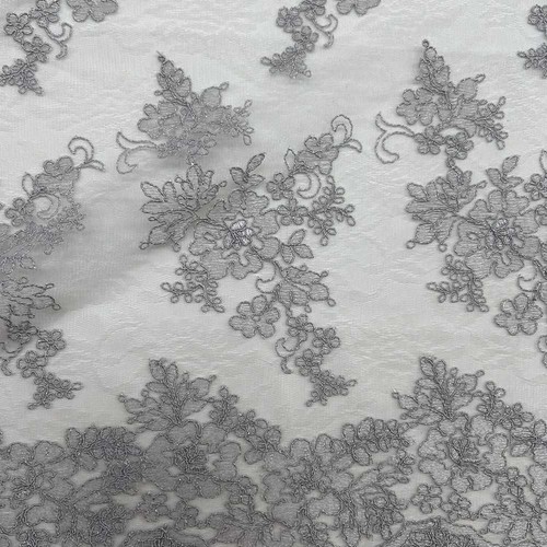 Tessuto tulle ricamato - tulle,
