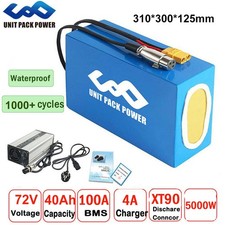 Batteria 72V 40AH 100A BMS Li-ion Pedelec ebike e-bike batteria scooter scooter