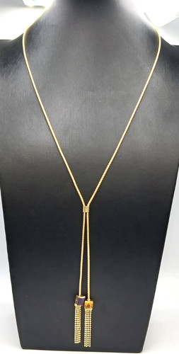 Collana tubolare lariat