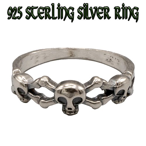 Teschio croce osso anello - teschio,