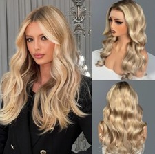 Parrucca capelli umani biondo