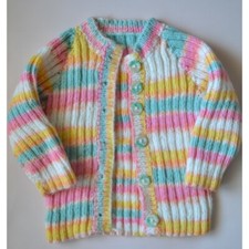 MAGLIONCINO BIMBA REALIZZATO A MANO 9/12 mesi