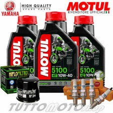 KIT TAGLIANDO YAMAHA FZ6 FAZER S2 600 2007-2009 OLIO MOTUL 5100 FILTRO CANDELE