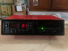 VINTAGE SONO CLOCK 250 GRUNDIG ROSSO funzionante radio sveglia
