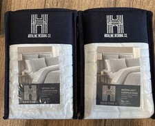 Highline Bedding Co. (2) Messina Quilt European Pillow Sham in Sky Blue New