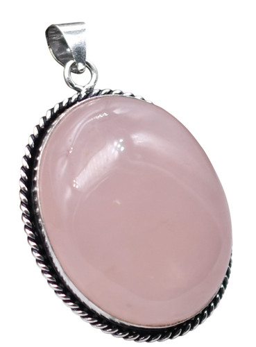 Ciondolo quarzo rosa pietra