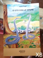 IO STO CON LE VIPERE di Filippi - libro guida schede morfologia rettili X8