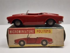 POLITOYS APS N.27 ALFA ROMEO GIULIETTA SPIDER S.1/41 MICROMINIATURE ORIGINAL BOX