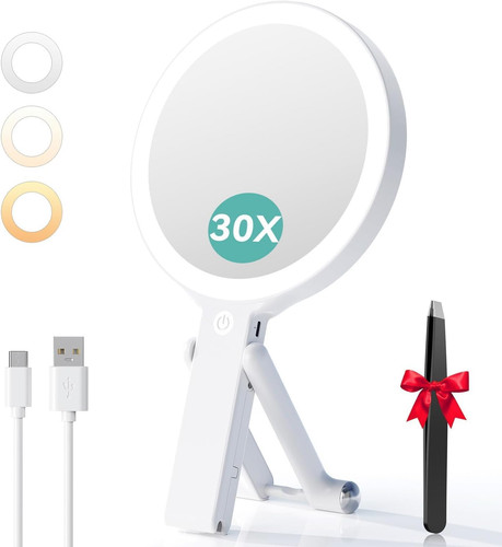 Specchio trucco con luci led - con,