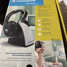 Sennheiser RS 120-W Cuffie e trasmettitore wireless on-ear. 2009 FUNZIONANTE