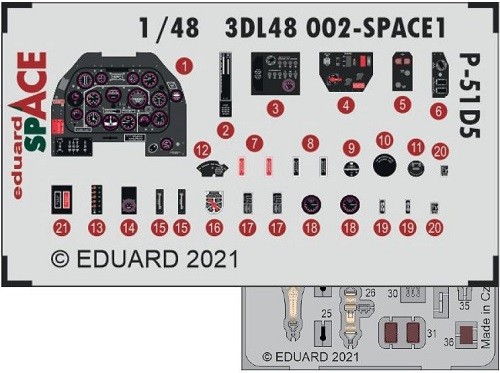 Eduard accessories 3dl48002 - eduard,