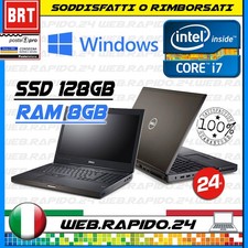 PC NOTEBOOK PORTATILE DELL PRECISION M4600 I7-2760QM 8GB RAM SSD 128GB 15.6" 