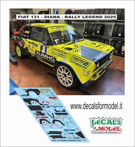 Decals fiat 131 - 1:24,