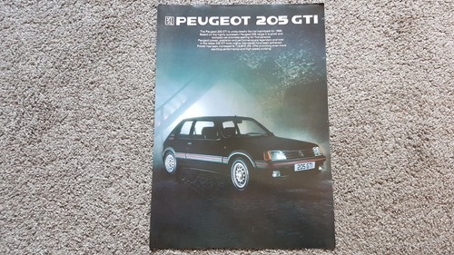 Peugeot 205 gti depliant - peugeot,