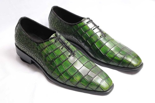Scarpe uomo coccodrillo - , verde