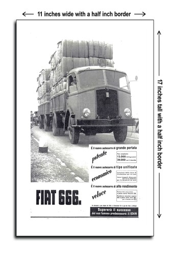Poster fiat 666n - 666n, 1939