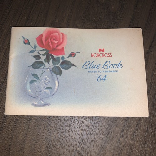 Libro blu vintage norcross - libro,