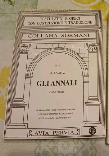 Tacito gli annali libro - gli,
