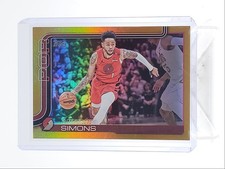 BLAZER DA TRAIL ANFERNEE SIMONS 2025-26 TOPPS FLAGSHIP LAMINA D'ORO /50 Q5369
