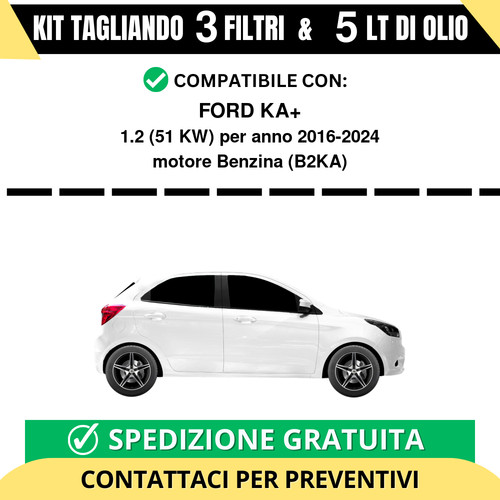 Tagliando per ford 2 - ka+, 1.2