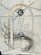 Walter VALENTINI,“Dentro il cielo II” acquaforte,design,arte contemporanea