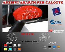 ADESIVI PER CALOTTE SPECCHIETTI ABARTH  595 500 GRANDE PUNTO PUNTO EVO 