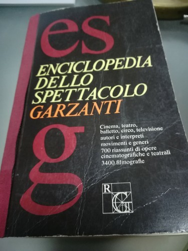 Enciclopedia dello spettacolo - enciclopedia,