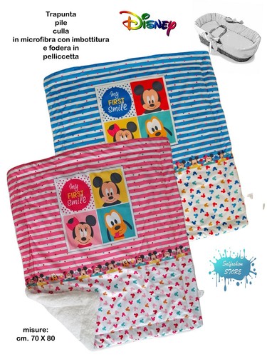 Coperta trapunta culla pile