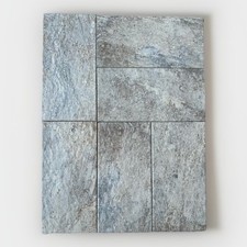 PREZZO AL MQ PAVIMENTO IN GRES PORCELLANATO  15x30CM  EFFETTO PIETRA ESTERNO