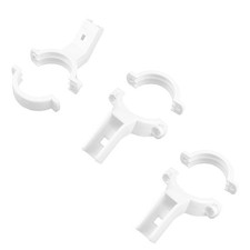 Plat unique plastique support montage Support LNB 40mm Blanc 3pcs pour bande Ku